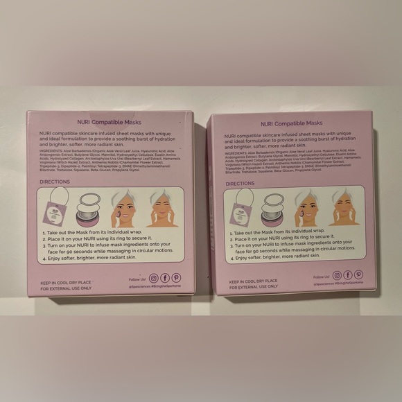 Spa Sciences NURI Compatible Anti Aging Masks, 2 Boxes - Picture 2 of 3